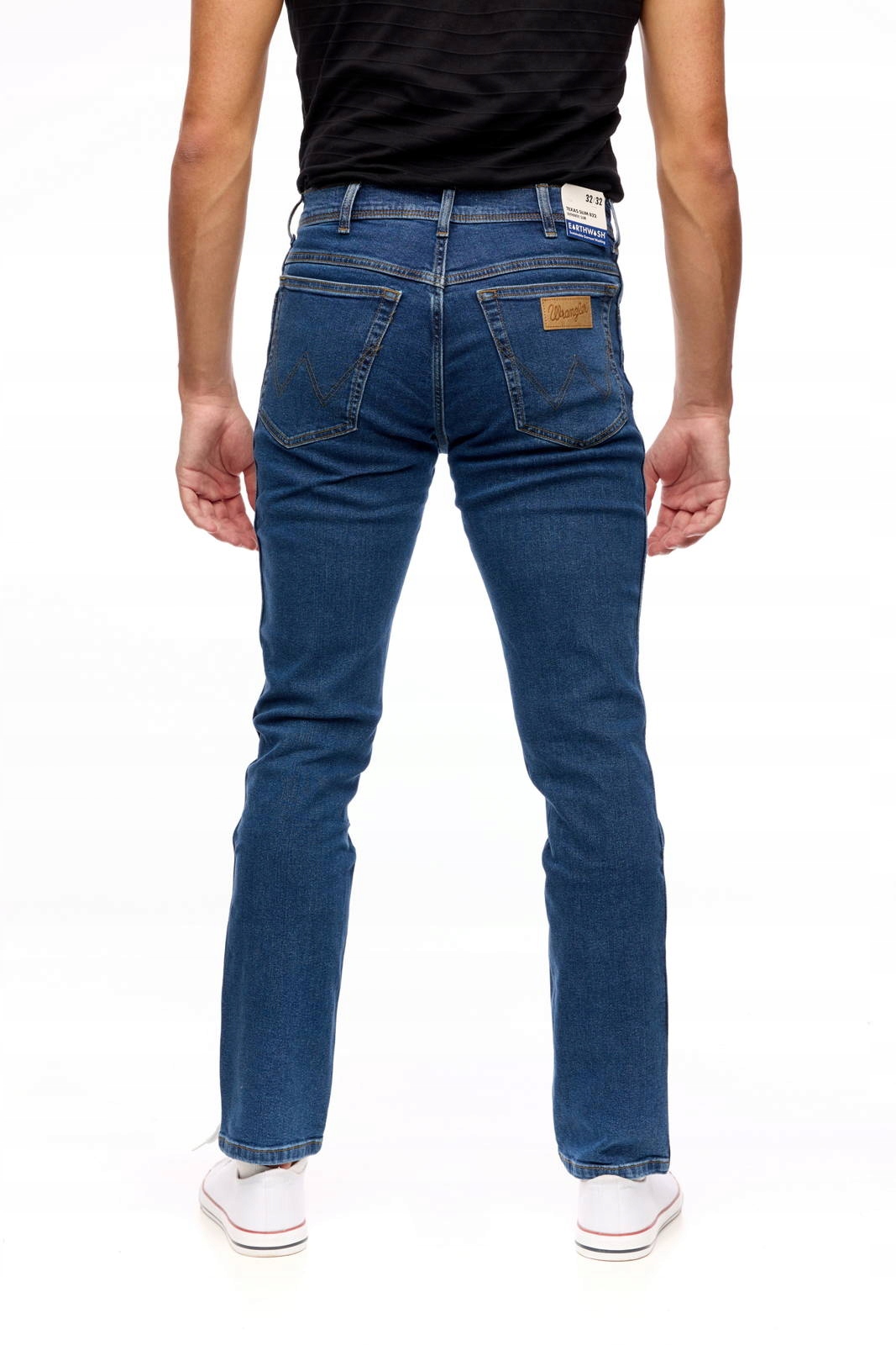 Męskie jeansy zwężane Wrangler Texas Slim Crazy Game W12SOAR26 34/30