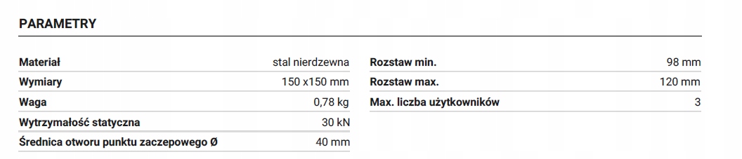 PUNKT KOTWICZENIA AT 156 Marka Protekt