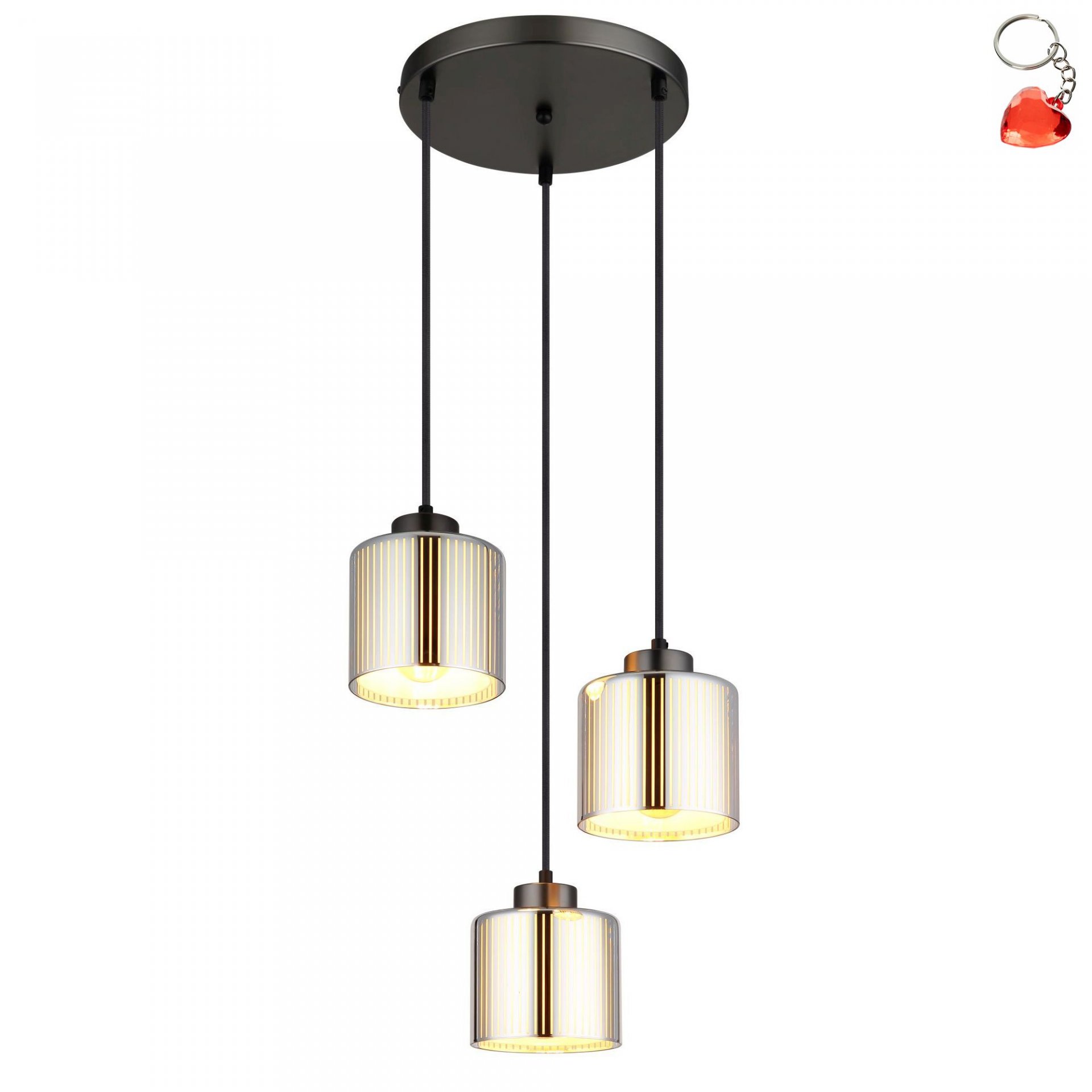 Závesná lampa Felicia 16056-3HR Globo