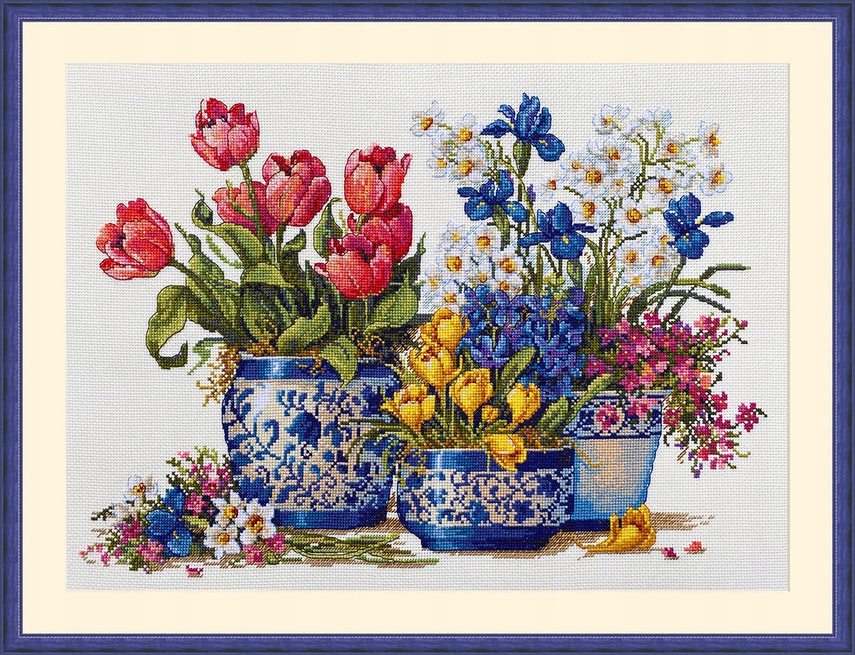 Sada pro křížkovou výšivku Merejka K-195 37 x 26 cm