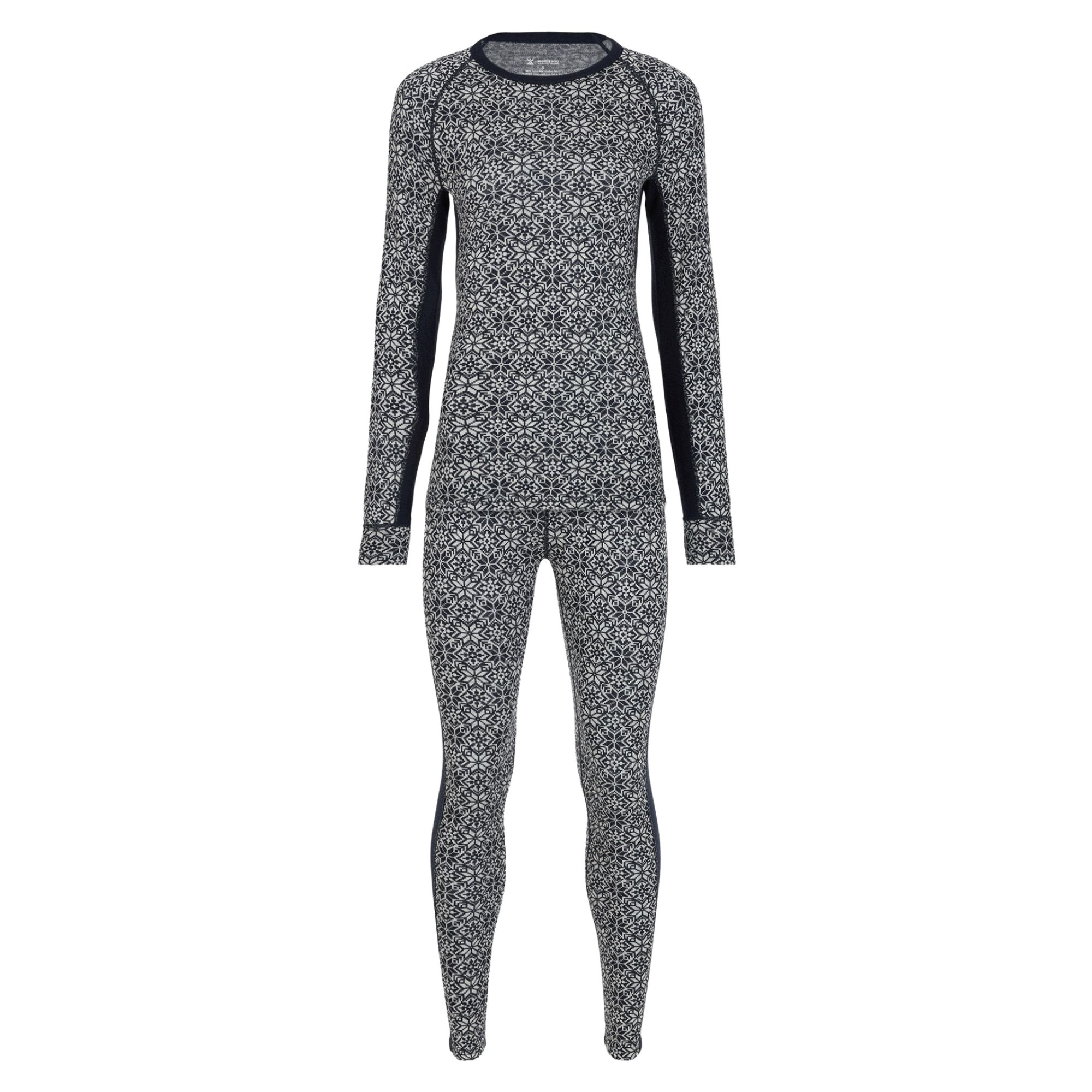Komplet bielizny termoaktywnej damskiej 100% merino Woolcano SET1109 XL