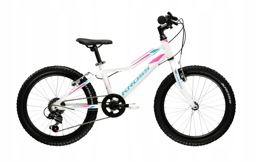 Rower dziecięcy 20" Kross Lea Mini 1.0 biały niebieski różowy R23
