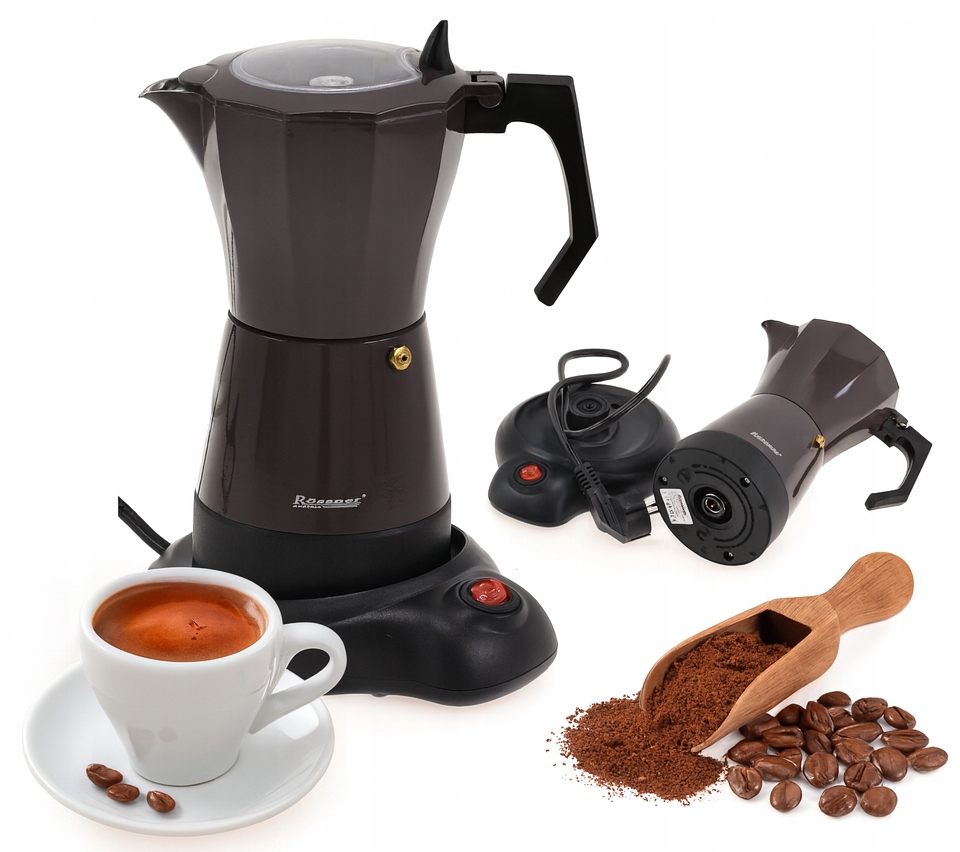 Elektryczna Kawiarka 6F 300ml Zaparzacz Ekspres do Kawy espresso Austria