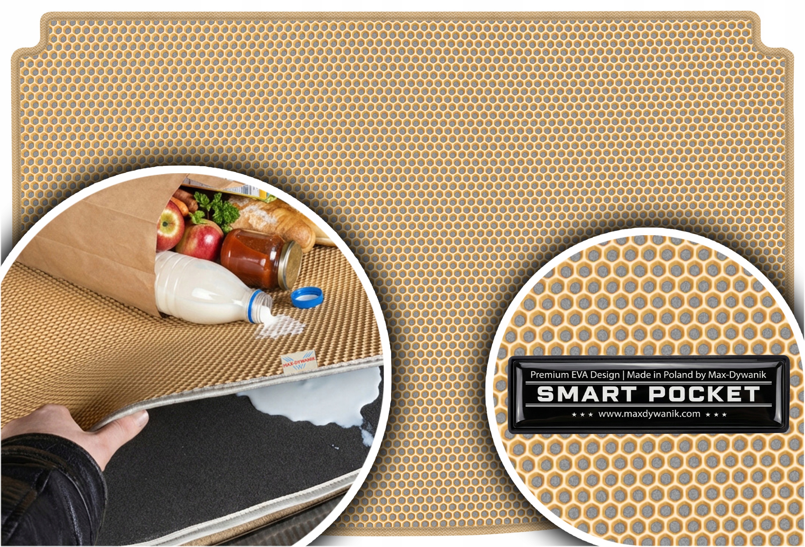 Hyundai i30 III Hatchback 2021- Vložka do zavazadlového prostoru Eva Smart Pocket Béžová