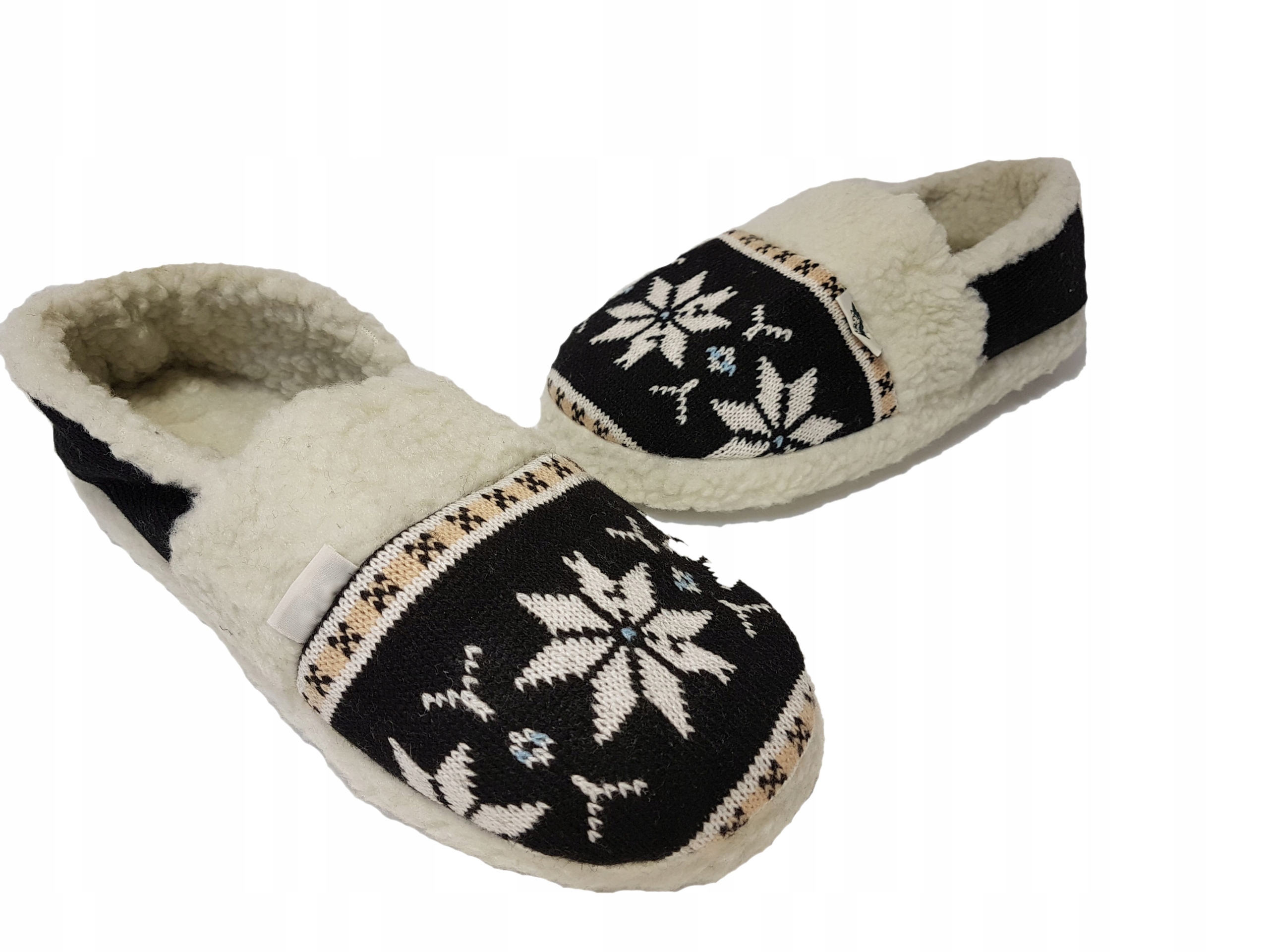 CZARNE KAPCIE -41- OCIEPLANE BAMBOSZE DLA DZIADKA