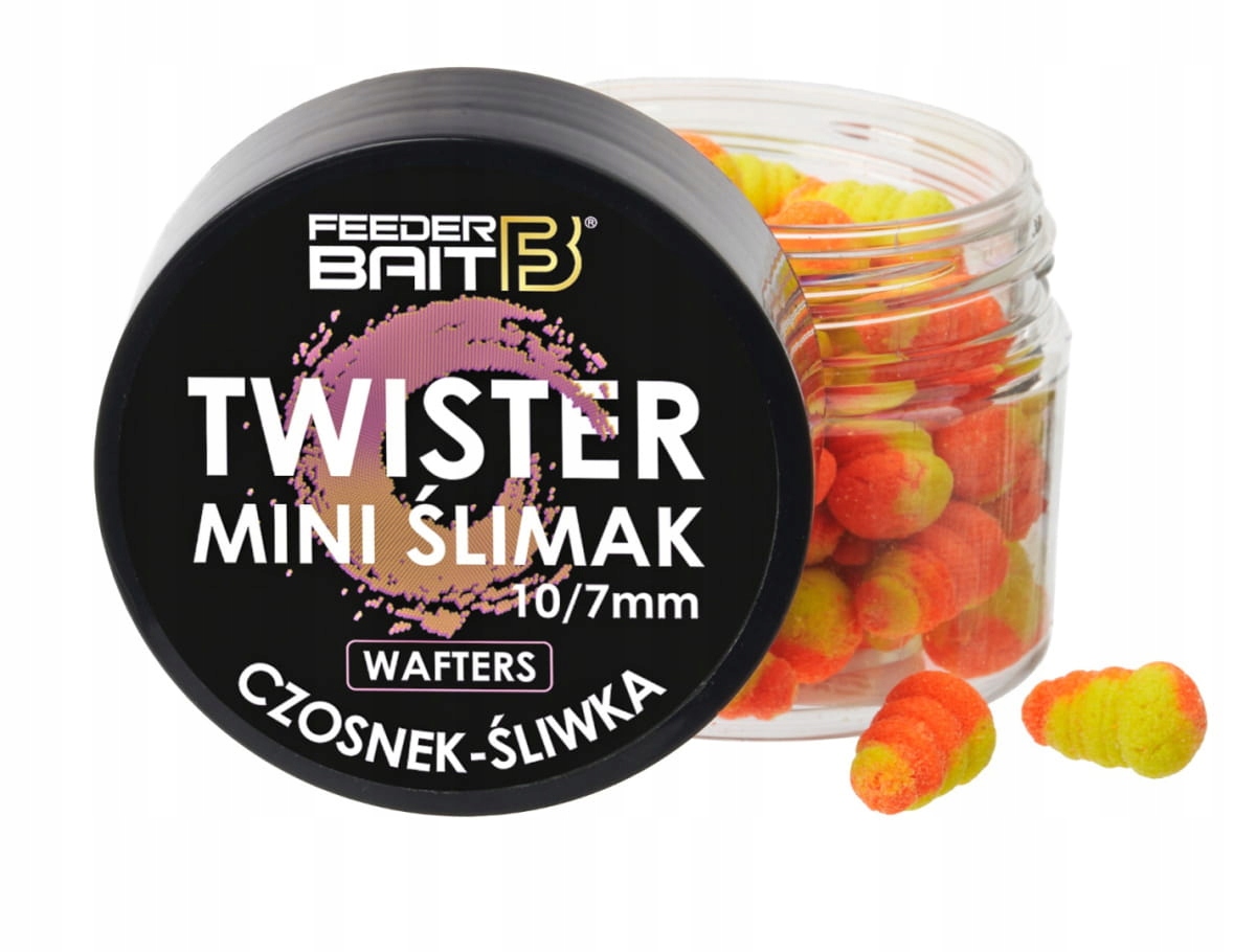 Mini Ślimak Twister FEEDER BAIT - Czosnek&Śliwka