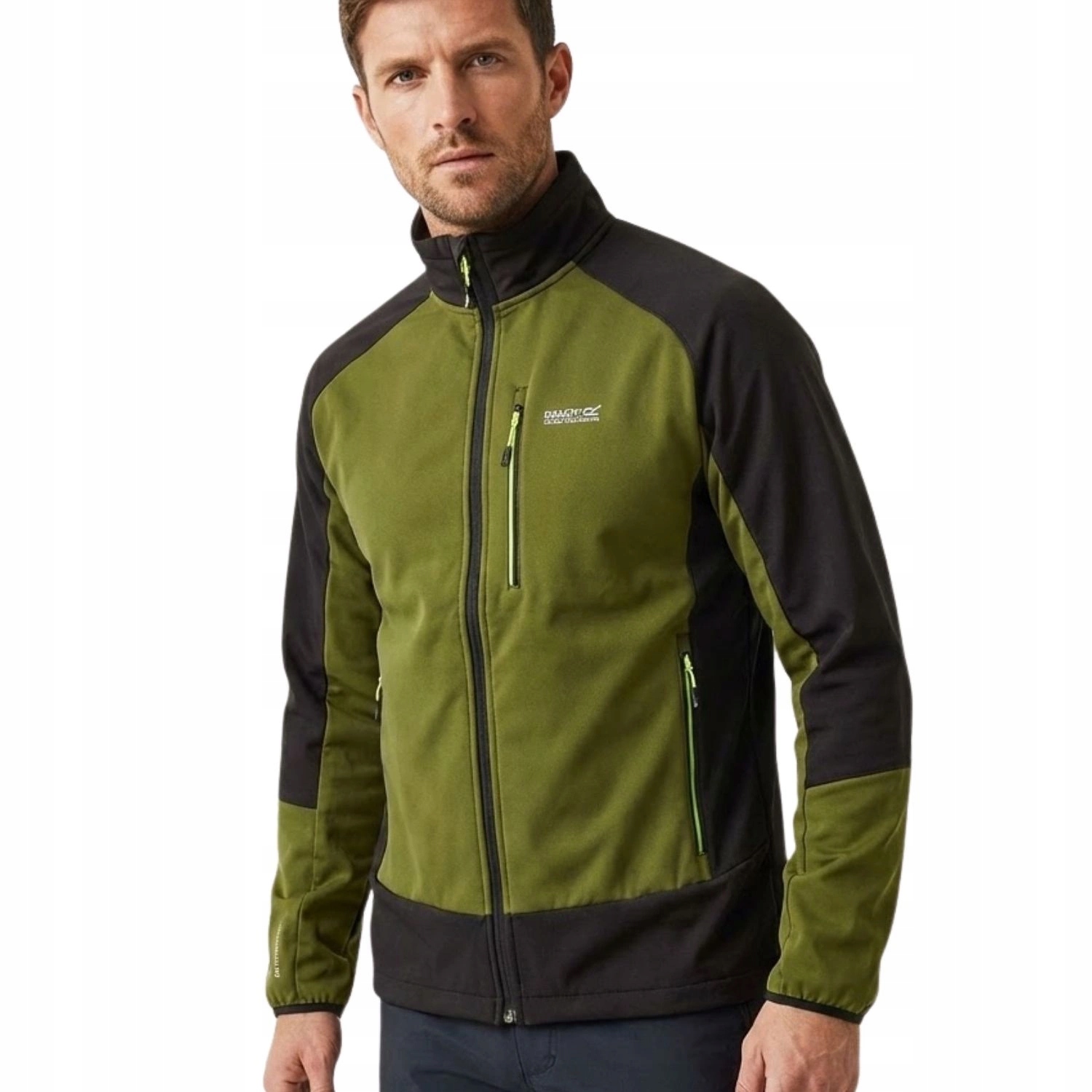 Pánská softshellová bunda Regatta pro každodenní nošení do hor, zelená, velikost vel.