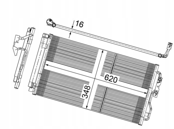 mahle ac 652 000S конденсатор, радиатор кондиционера
