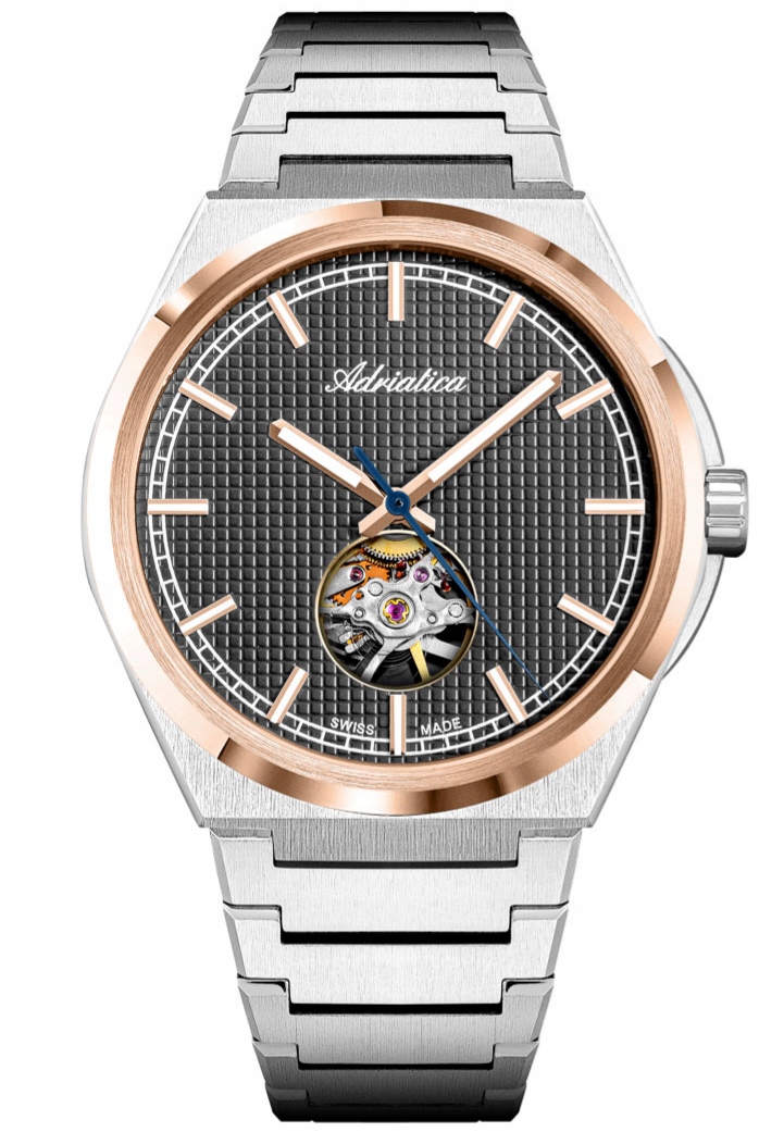 Nové Originální Pánské hodinky Adriatica A8348.R116A Automatic Open Heart