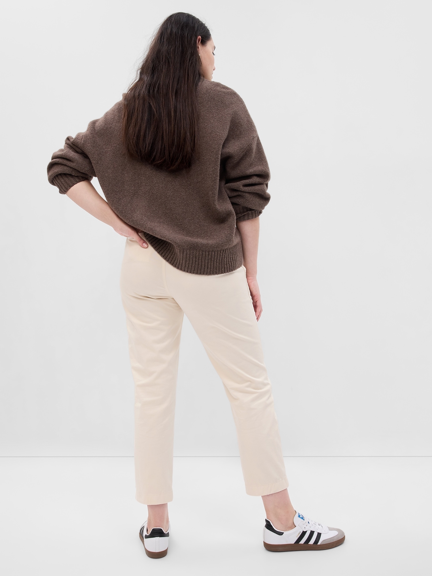 Gap Plátěné kalhoty béžová