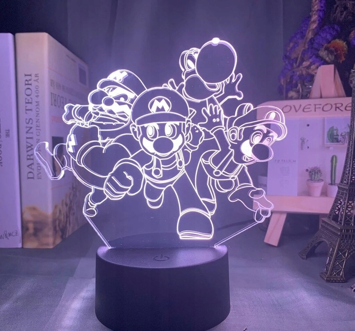 Lampka na biurko Mario Bros 16Kolorów LED PLEXIDO Marka Plexido