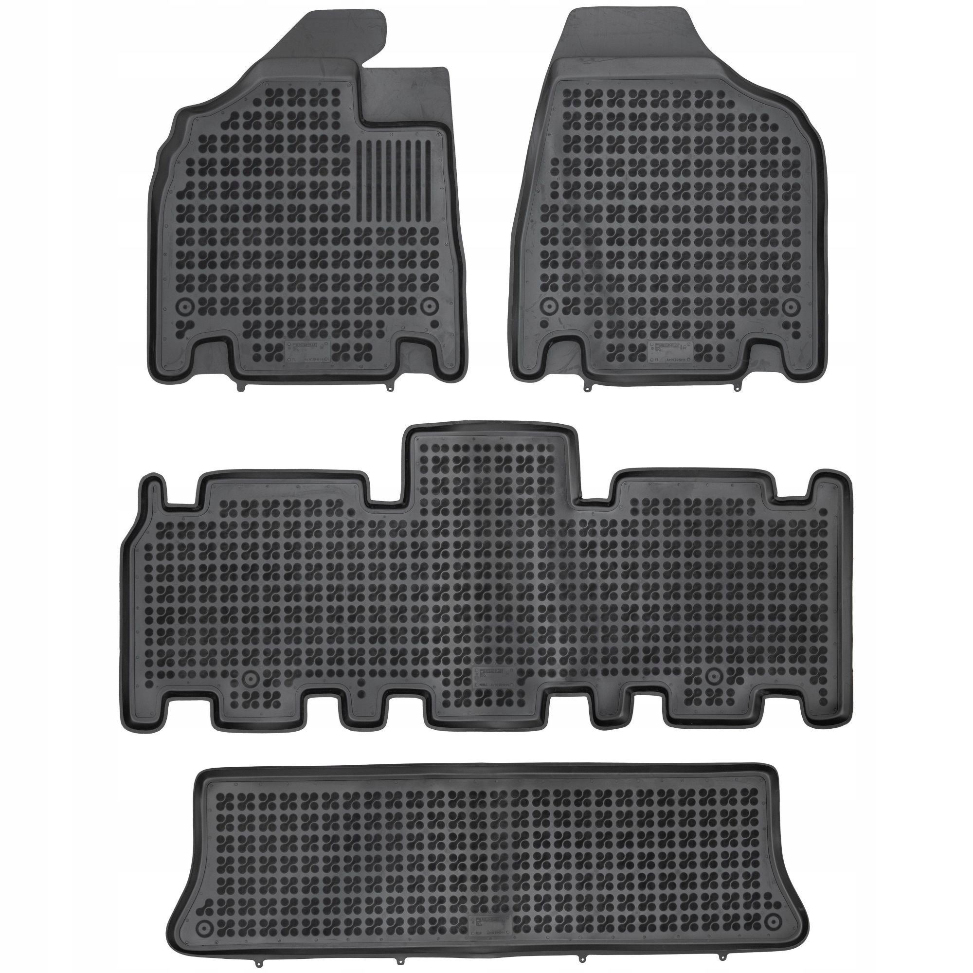 Gumové koberčeky Kia Carnival II 2005-2014 7-miestny