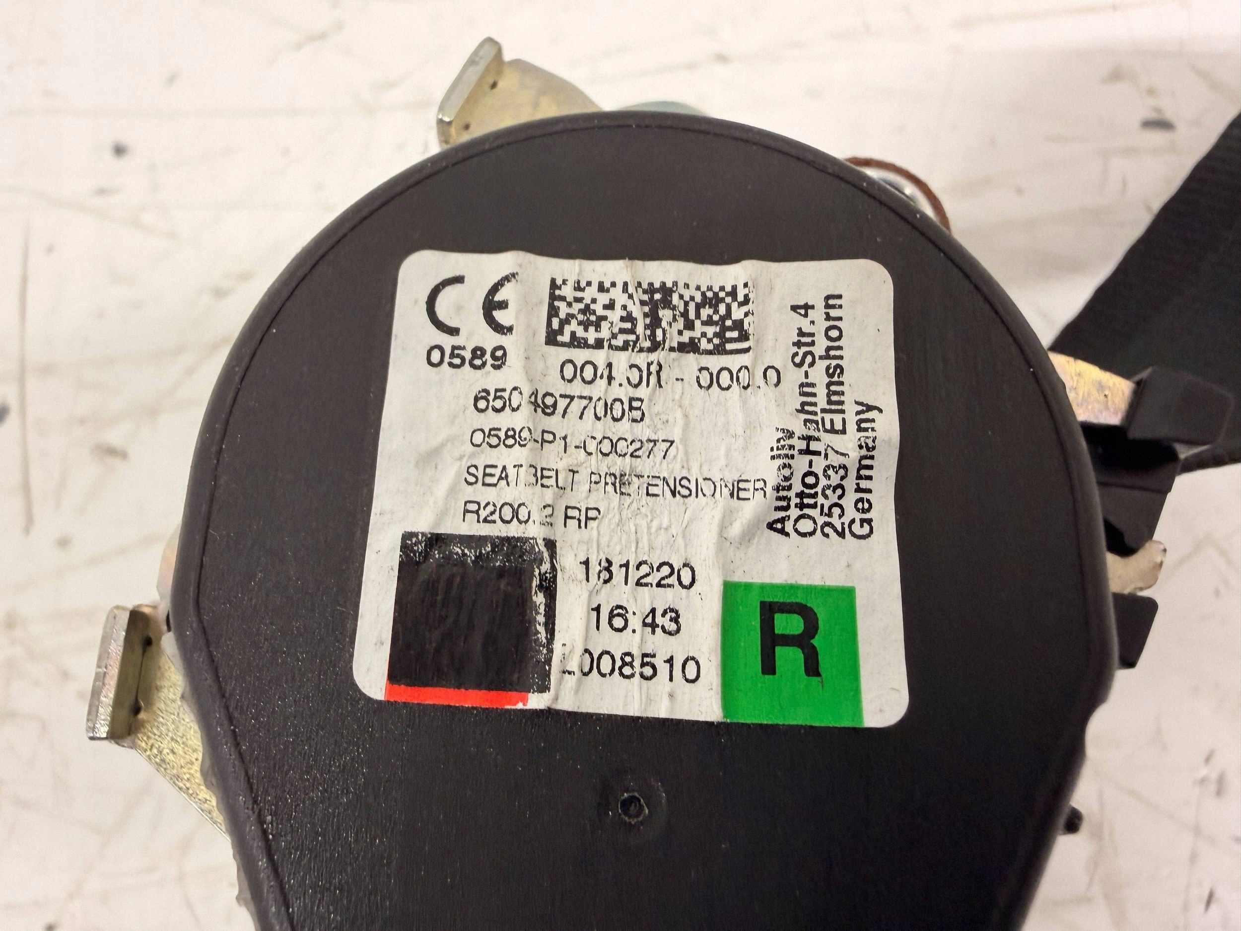 Renault Express II tension belt safety right front 868846452R