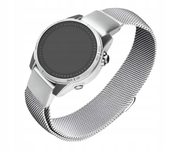 Pasek Fixed Mesh Strap do Garmin Fenix QuickFit silver (20mm)