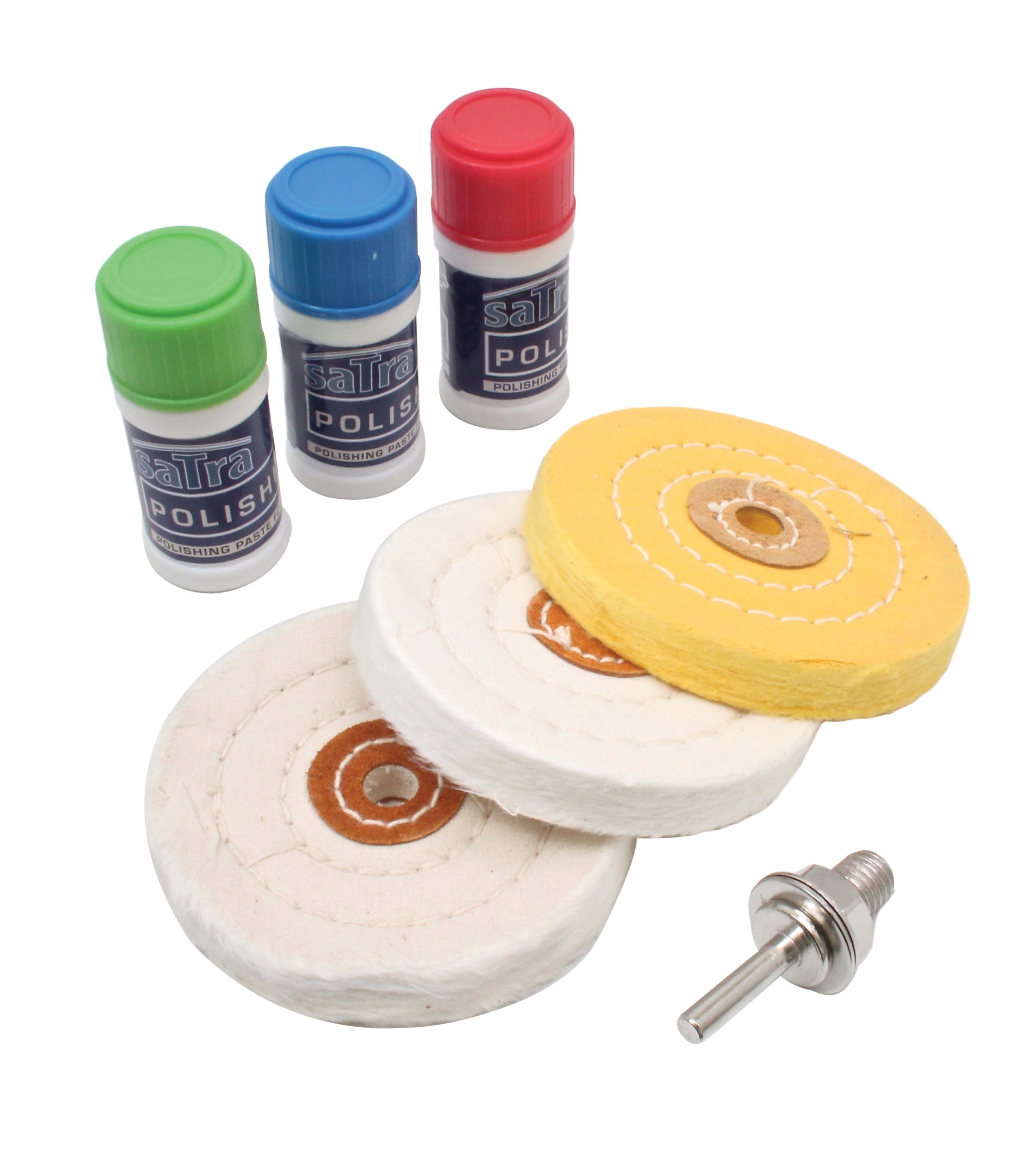 Zestaw Do Polerowania (aluminium, Miedź, Mosiądz) 7 elem. Satra S-P7SM