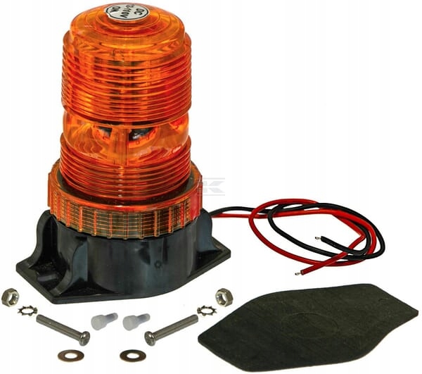 Oranžová Záblesková Lampa 22W 12/24V Led, Šroubovací