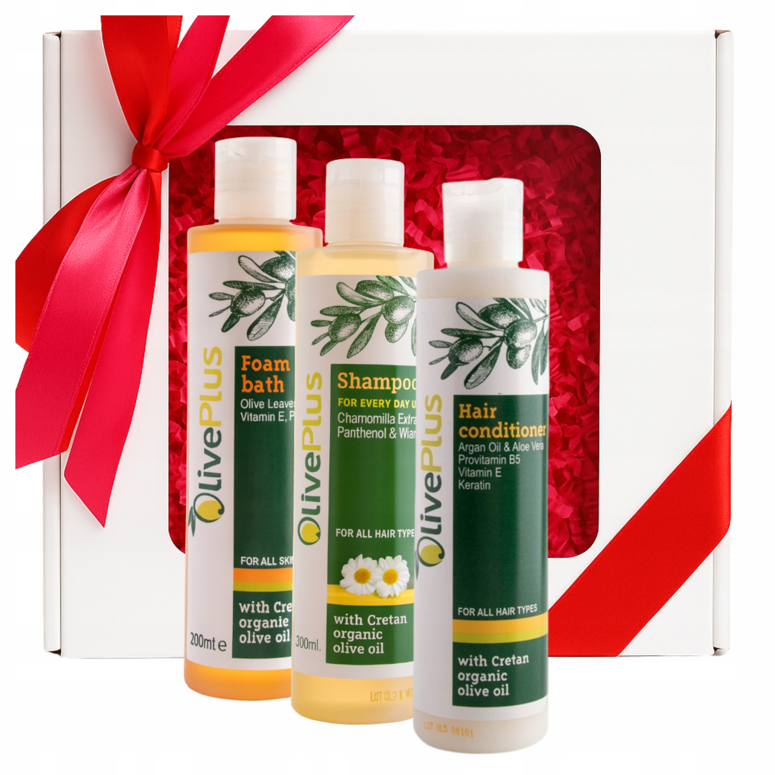 Dárek Dárková Sada Přírodní Řecký Šampon Kondicionér Tekutina Do Koupele