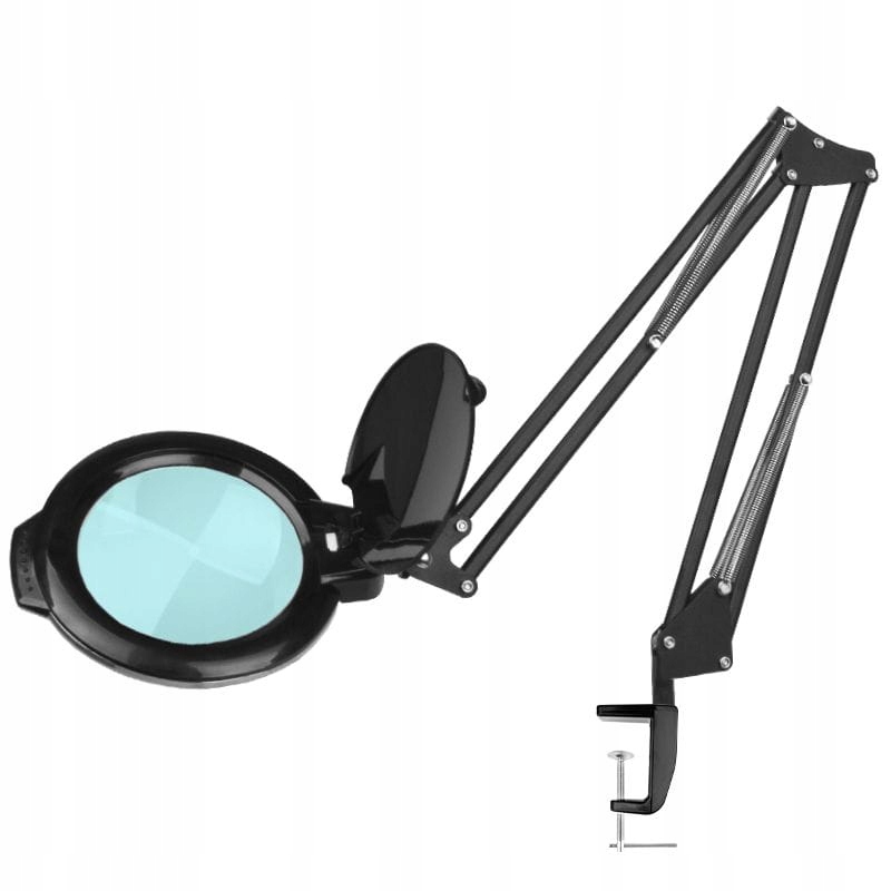 

Lampa Kosmetyczna Z Lupą Do Blatu Led 5 Dpi Czarna