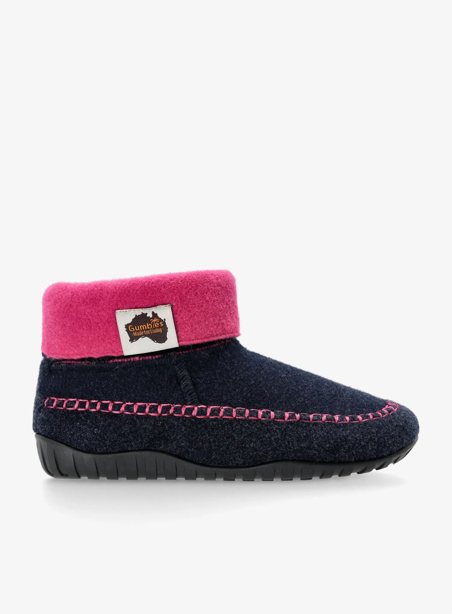 Pantofle Gumbies Thredbo Boots navy/pink 38