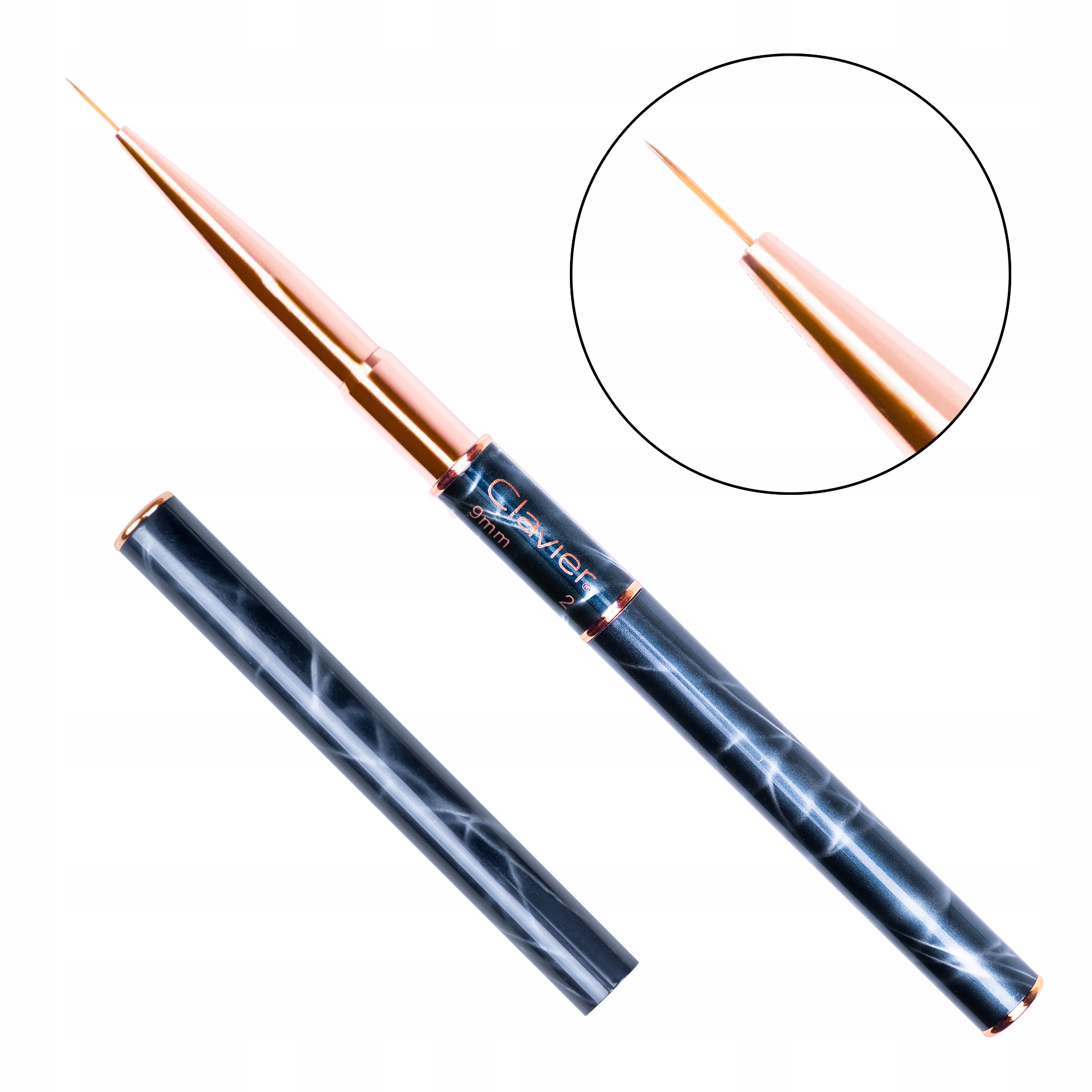 Pędzelek Pędzel Dwustronny Do Zdobień Żelu Clavier Marka Clavier