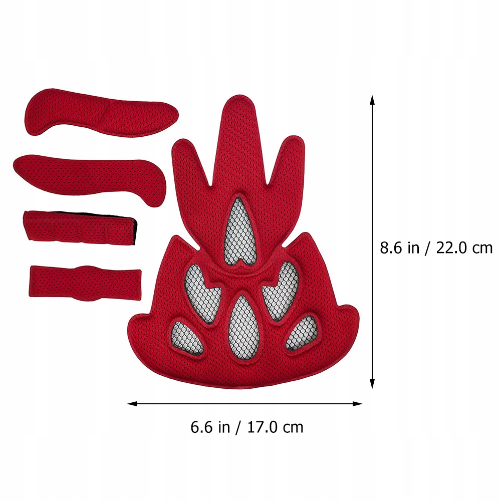 1 ZESTAW WKŁADKA DO KAsku ROWEROWEGO WKŁADKA TŁUMIĄCA GĄBKA Marka bez marki