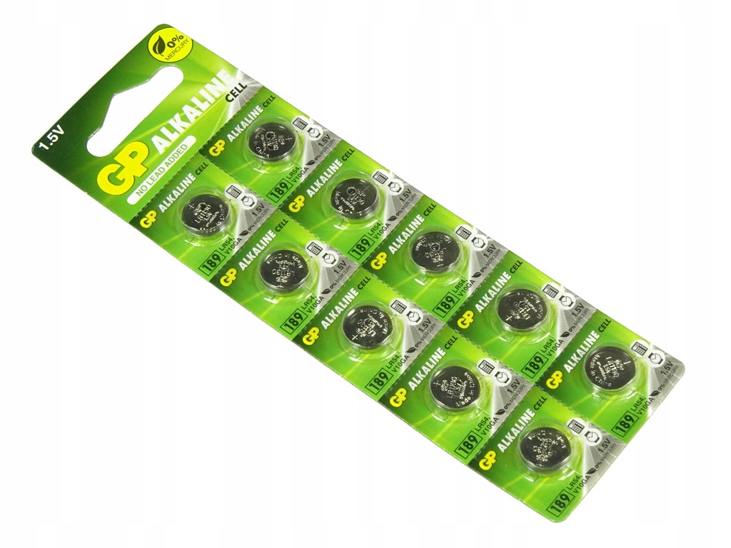 Bateria AG10 G10 L1130 L1131 LR54 189 GP (blister 10szt.) Marka GP