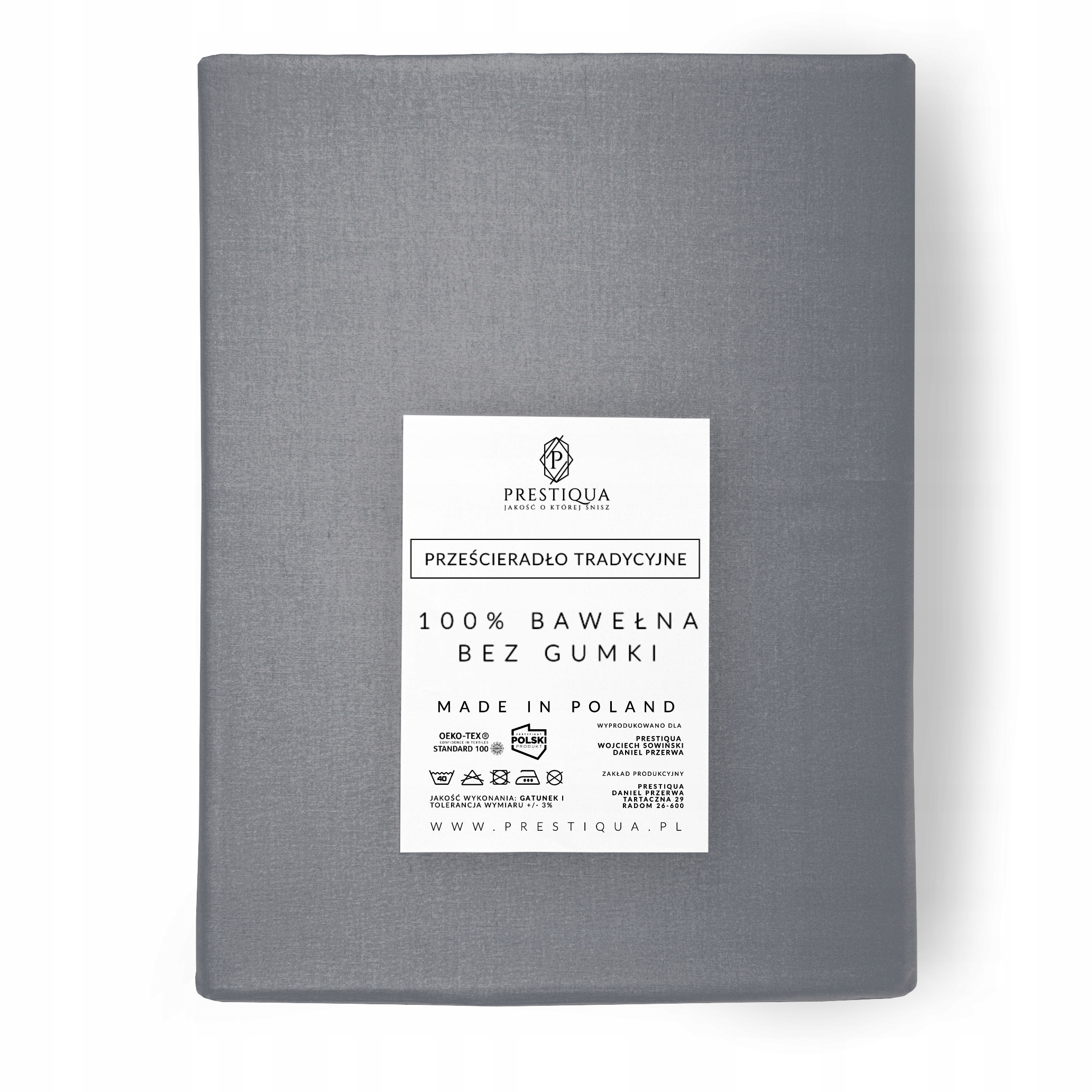 PRZEŚCIERADŁO BEZ GUMKI 160x200 BAWEŁNIANE POLSKIE