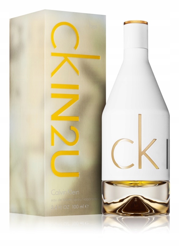 Perfumy Damskie Calvin Klein In2U For Her 100 ml woda toaletowa Edt