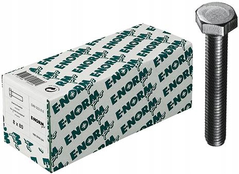 Šestihranné šrouby Din 933-8.8 M12x30 mm 100 kusů E-NORMpro