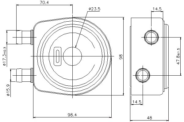 NISSENS CHŁODNICA OLEJU DACIA SOLENZA 1.9 D