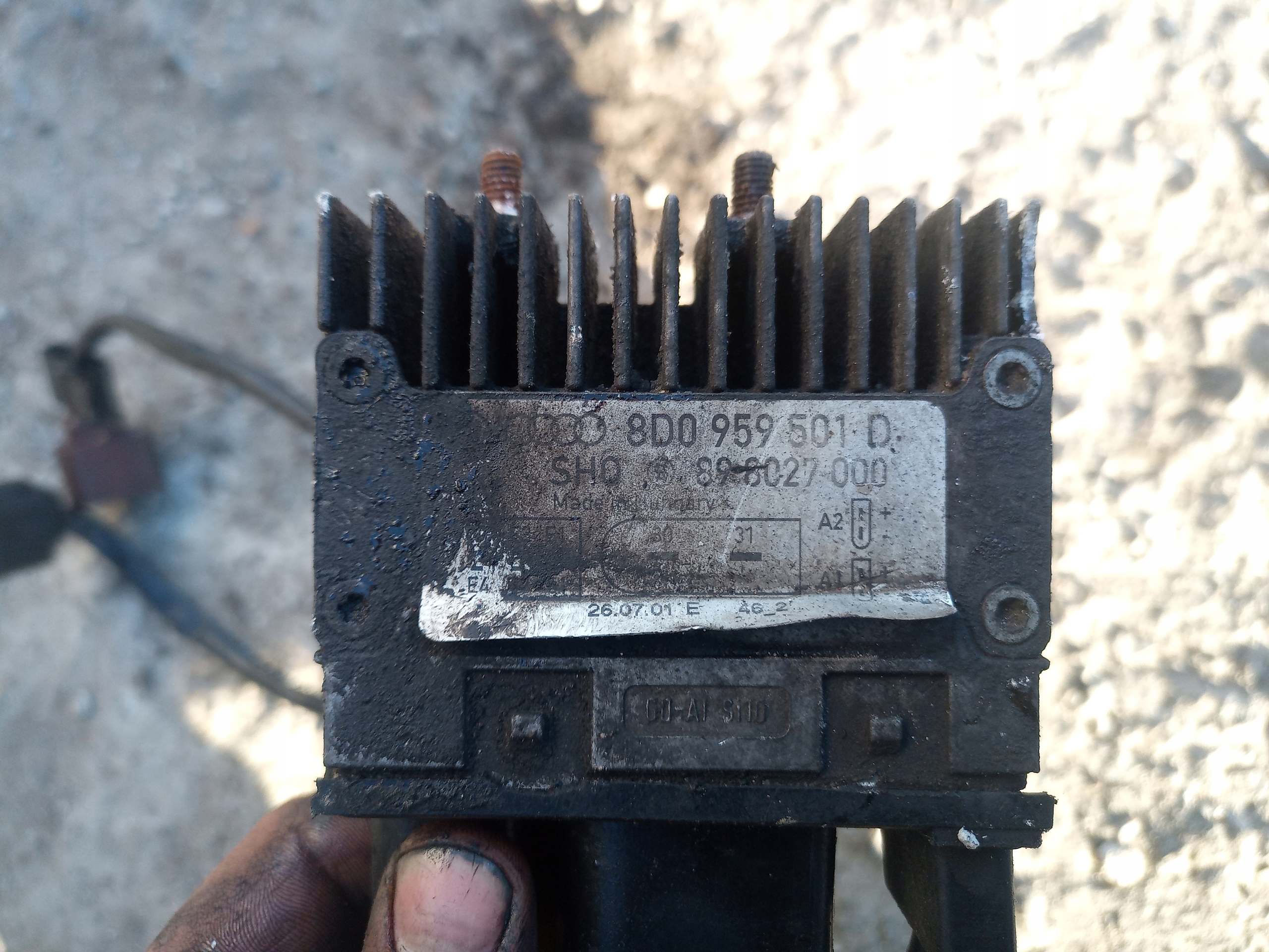 MODUŁ WENTYLATORÓW AUDI S6 C5 4.2 AQJ 8D0959501D Typ samochodu Samochody osobowe