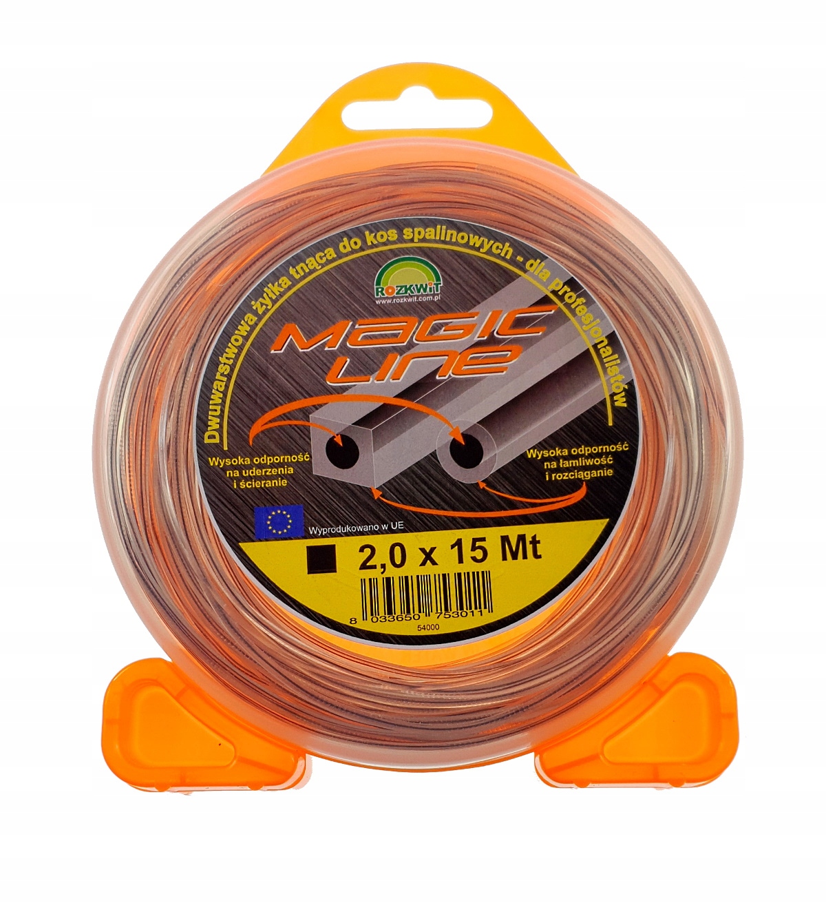

Żyłka Tnąca Do Kosy Z Drutem 2,0mm x 15m Kwadrat