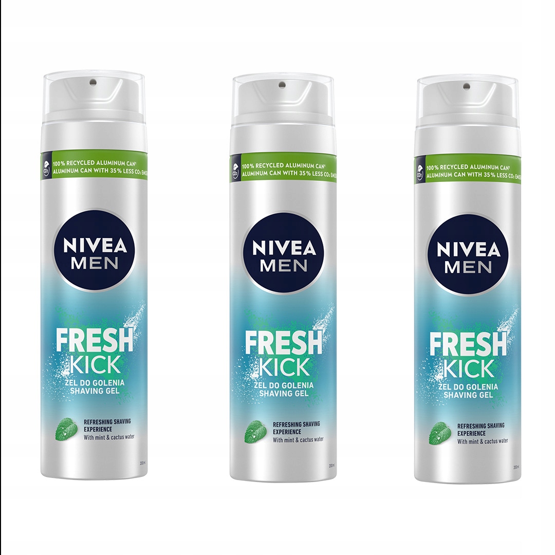 

Żel do golenia Nivea Men Fresh Kick 200ml x 3 szt