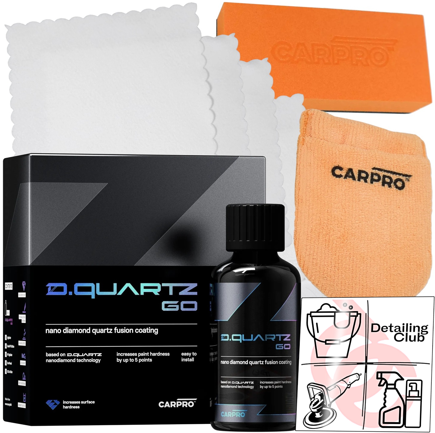 CARPRO DQUARTZ GO KIT NANODIAMENTOWA POWŁOKA OCHRONNA DLA AMATORÓW 50 ML