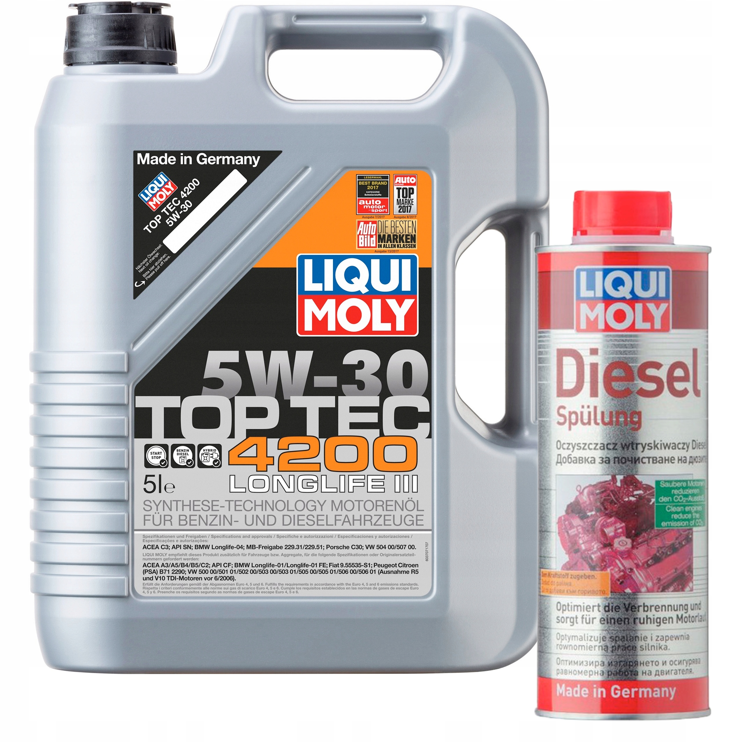 LIQUI MOLY 4200 5W30 LL 5L 504/507.00 8973+SPULUNG