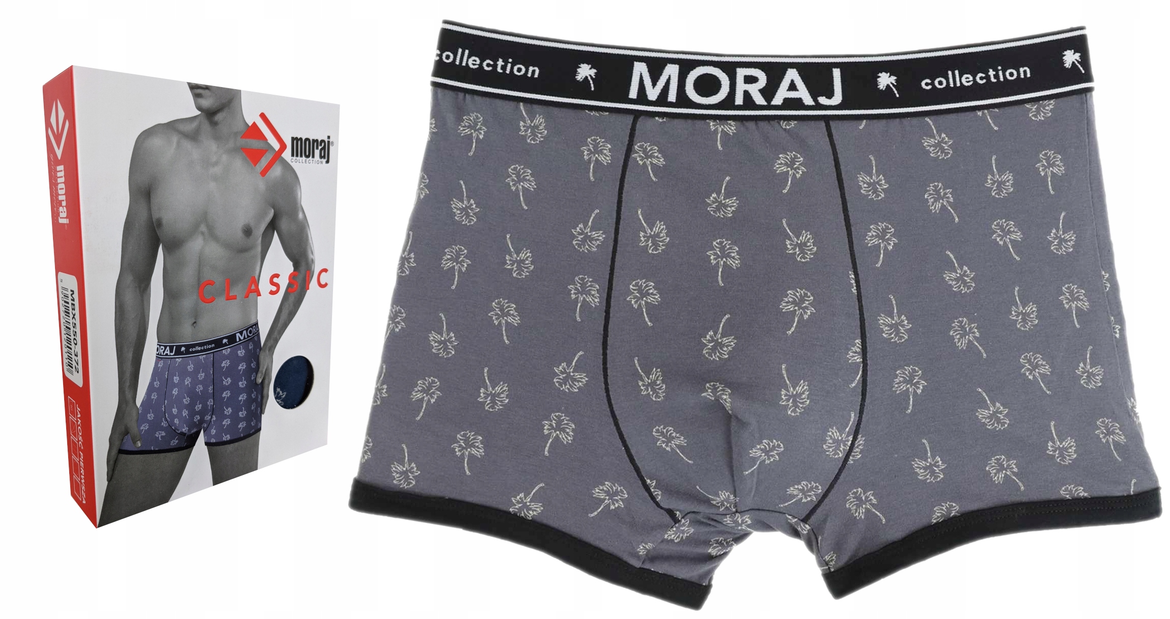 

Moraj Bokserki Męskie Klasyczne Bawełna Palmy XL