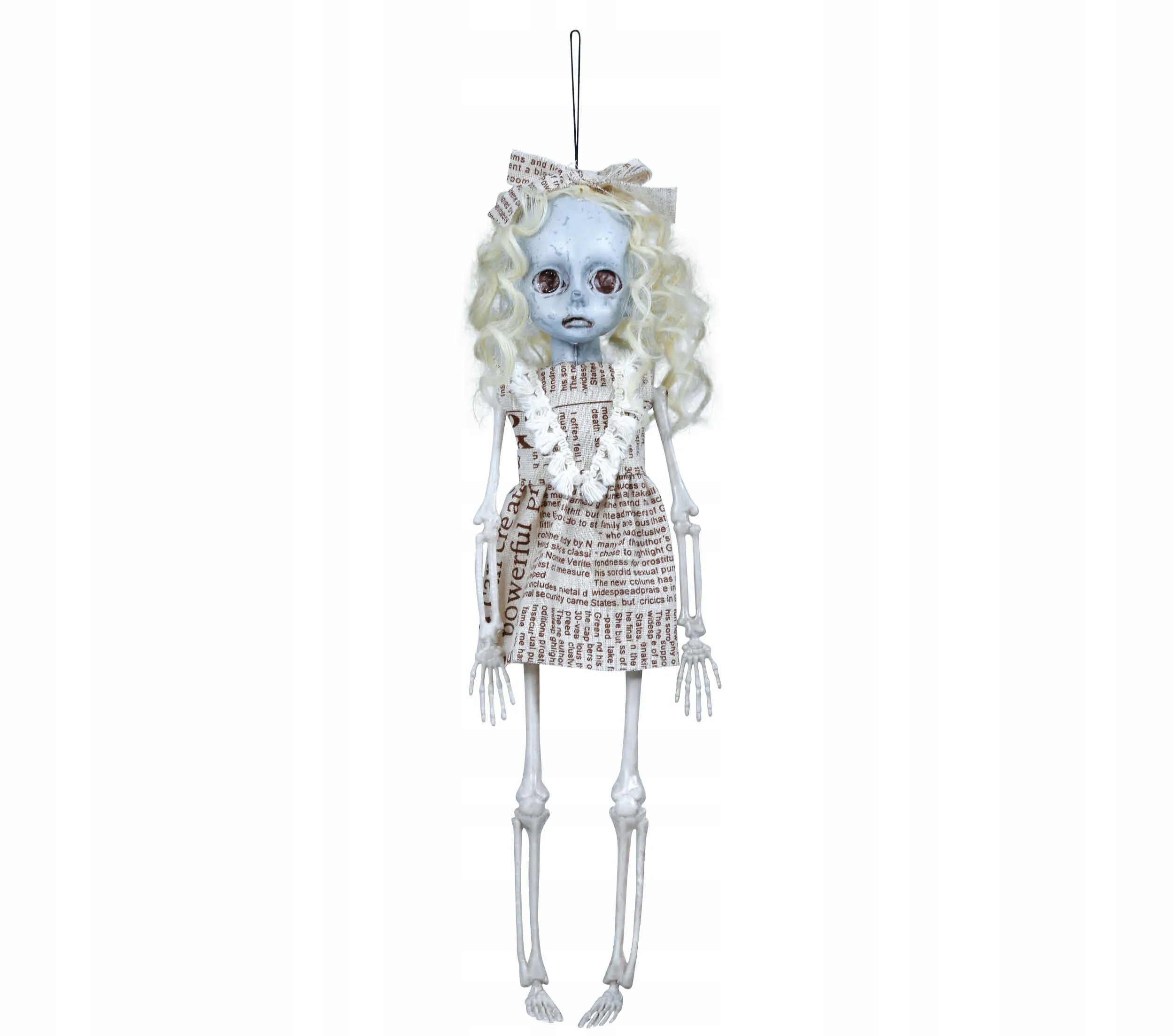 SZKIELET LALKA kościotrup straszna upiorna dekoracja na HALLOWEEN 40cm
