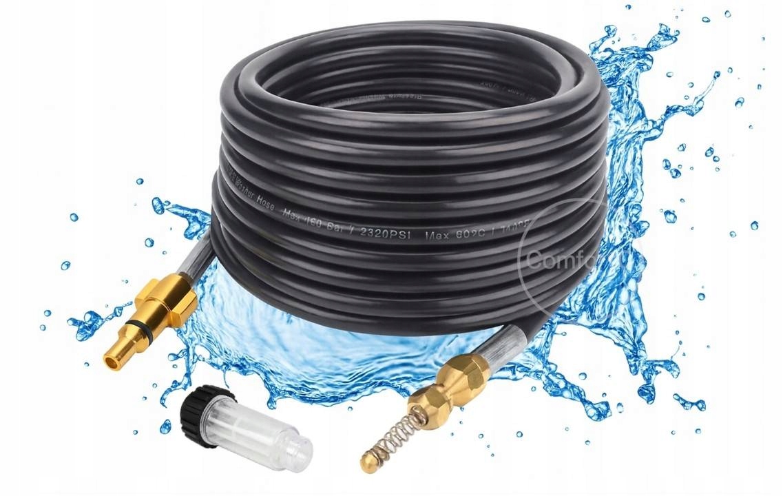 Żmijka Parkside 15M Wąż Do Udrażniania Kanalizacji I Rur Filtr Wody Duży