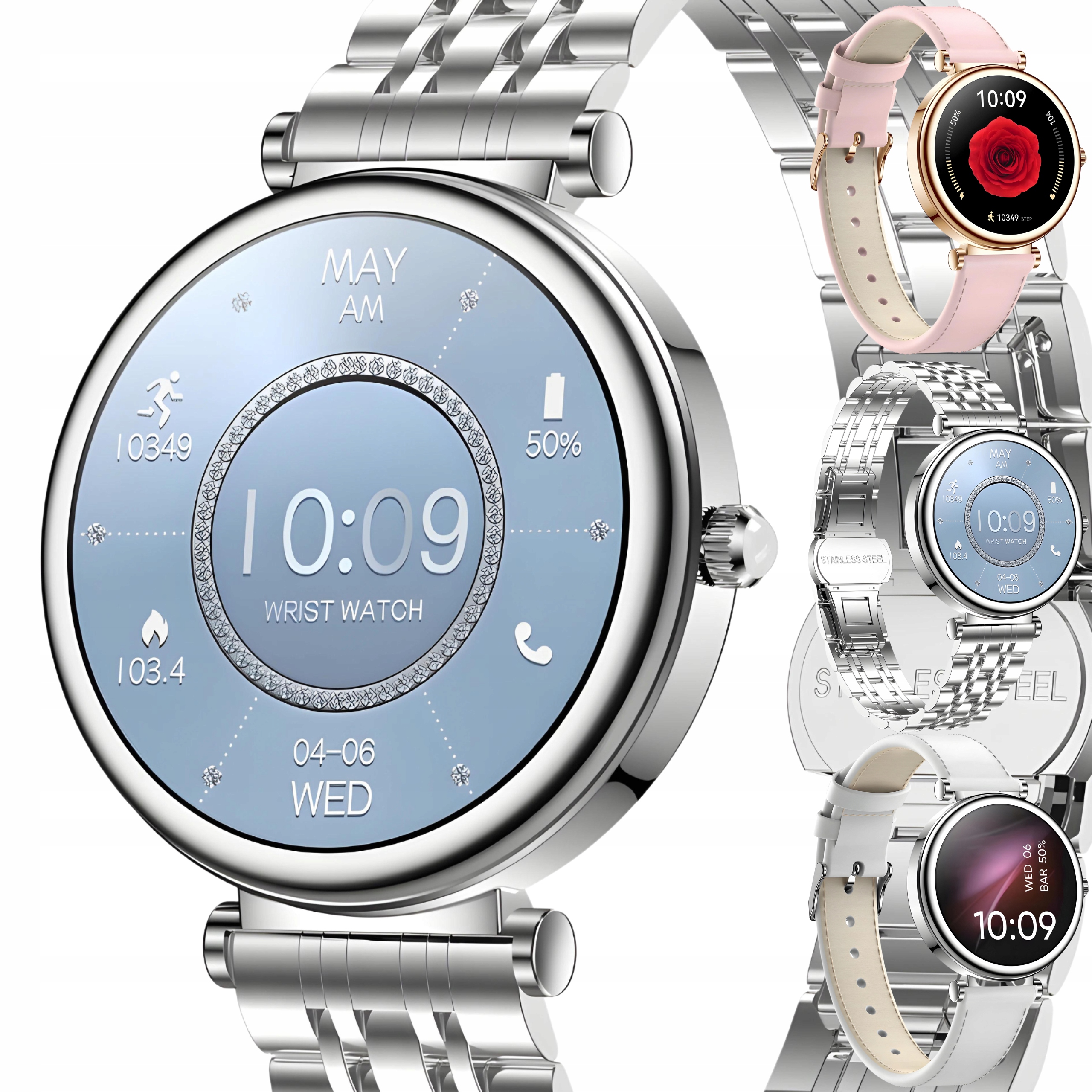 SMARTWATCH ZEGAREK DAMSKI BELLISSIMO CIŚNIENIE ROZMOWY SPORT MENU POLSKIE