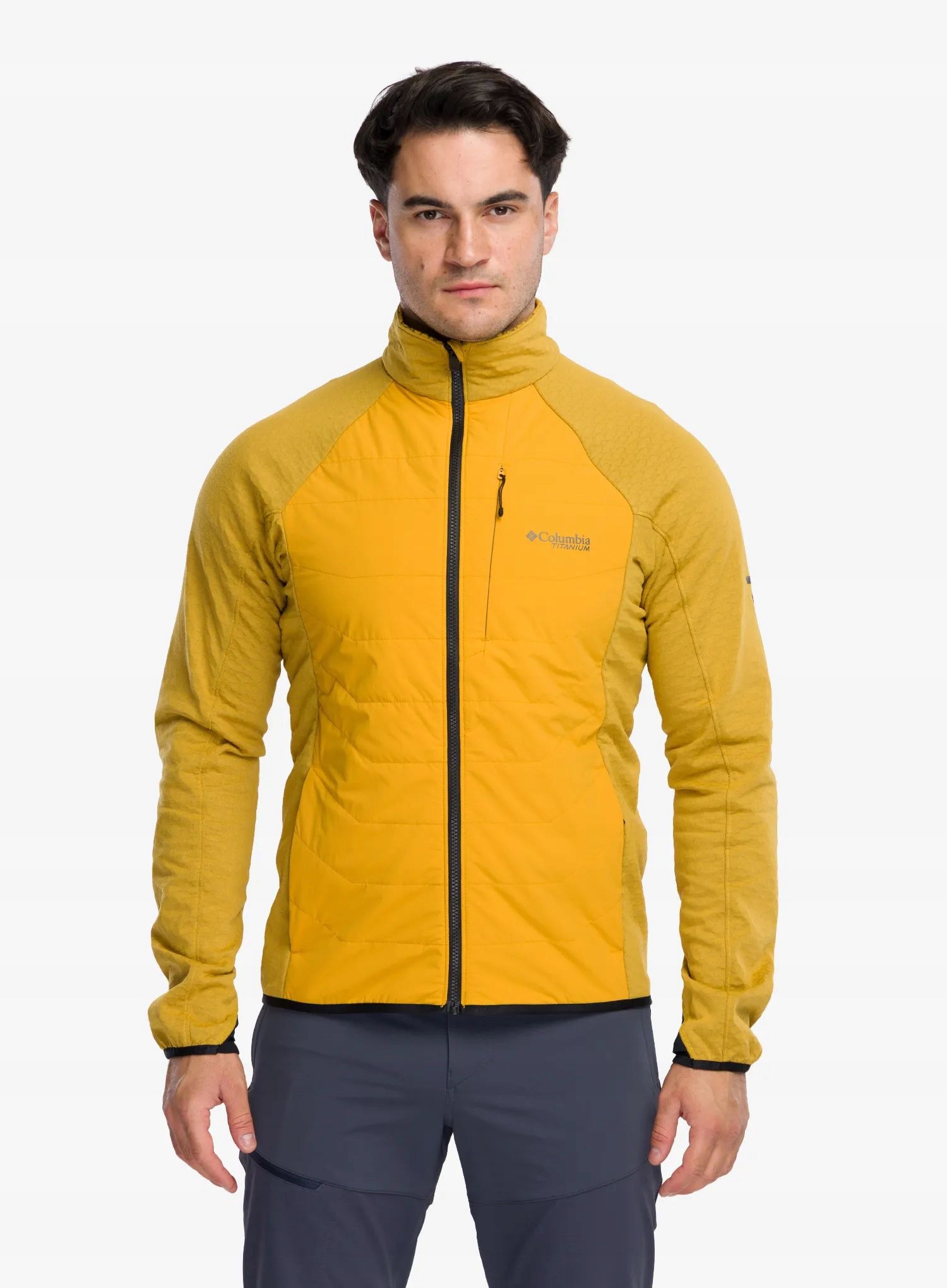 Kurtka hybrydowa Columbia Arctic Crest II Hybrid Full Zip squash XL