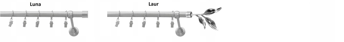 Karnisz pojedynczy sufitowy 19 CICHE KÓŁKA 250 cm czarny loft biały srebrny Marka Rolmajster