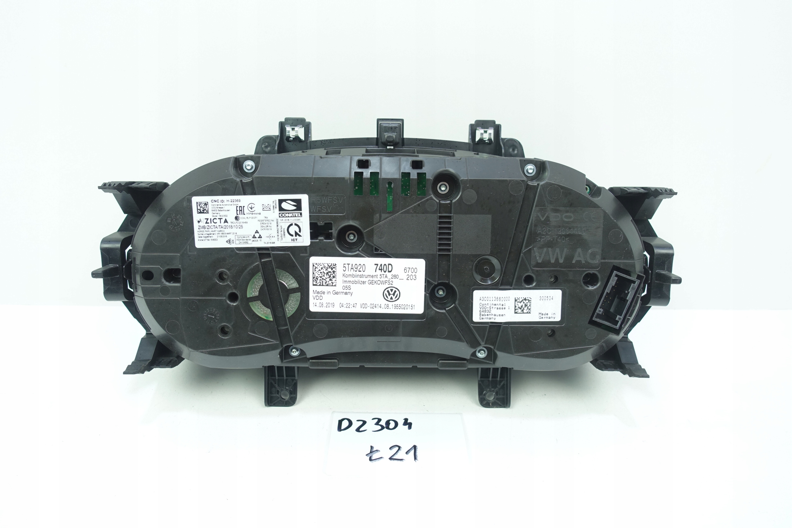 dials dials VW TOURAN III 5TA 49430K 5TA920740D