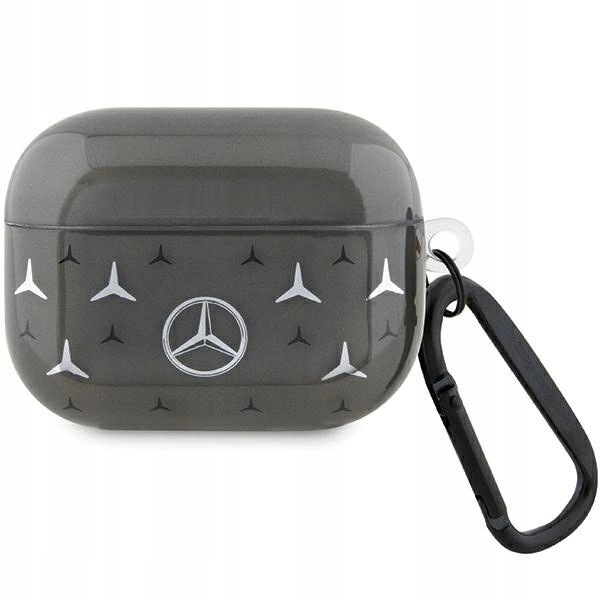 Etui Mercedes Large Star Pattern na AirPods Pro czarne