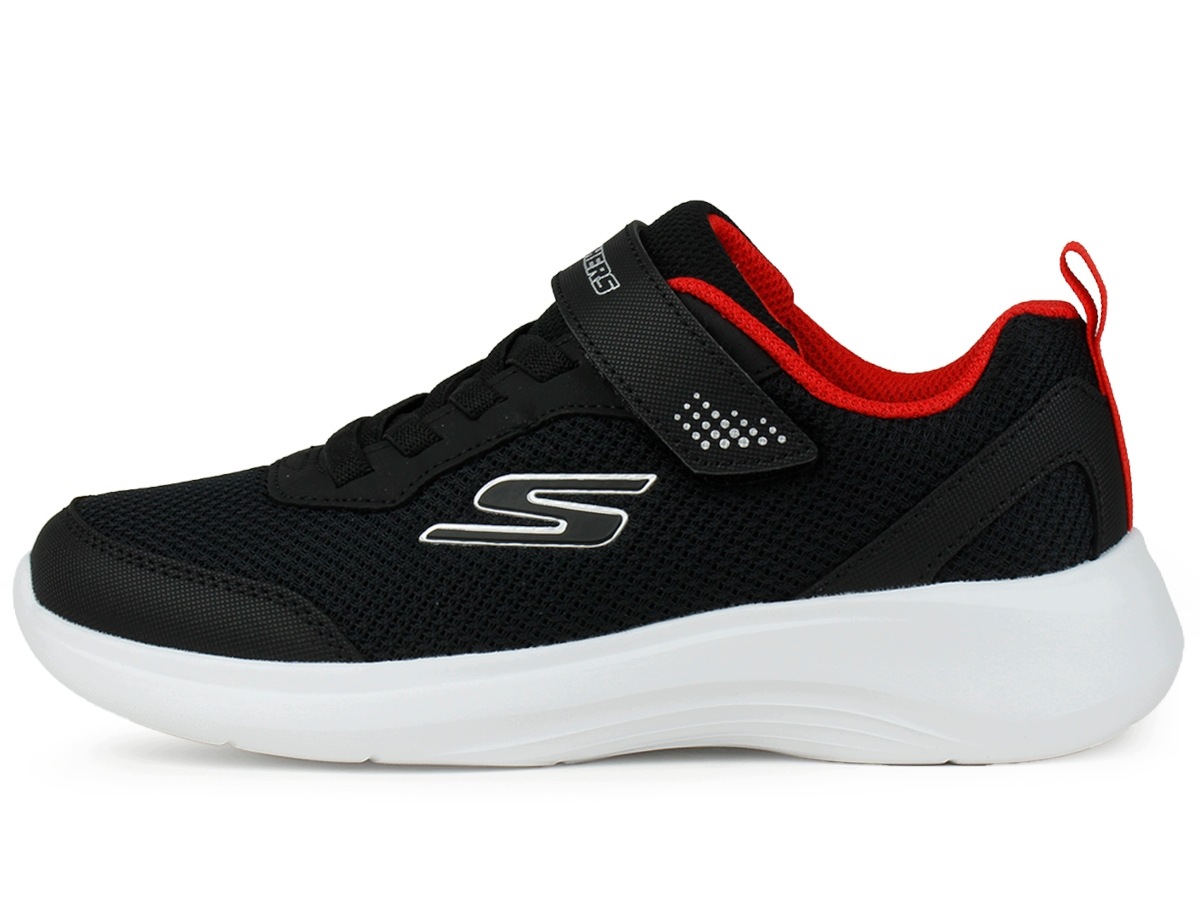 Buty dziecięce Skechers 403615L-BKRD sportowe siatka na rzepę lekkie 35,5