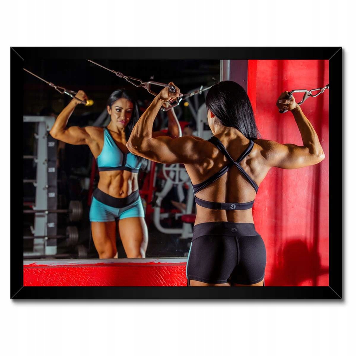Plakáty v rámu 40x30 Fittness Posilovna Síla