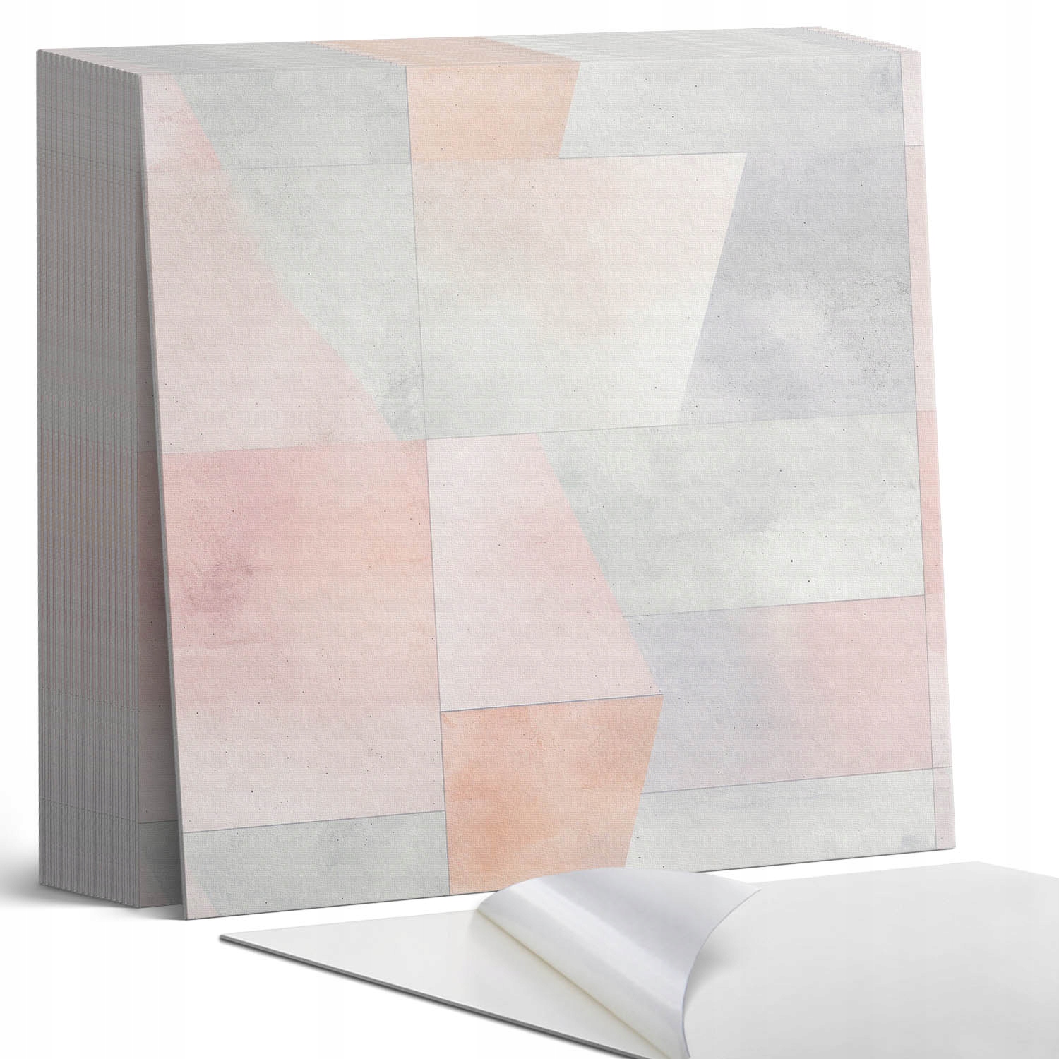 Sada dlaždic Vinyl Pvc Pastelové geometrické tvary 20 x 20 x 20 cm