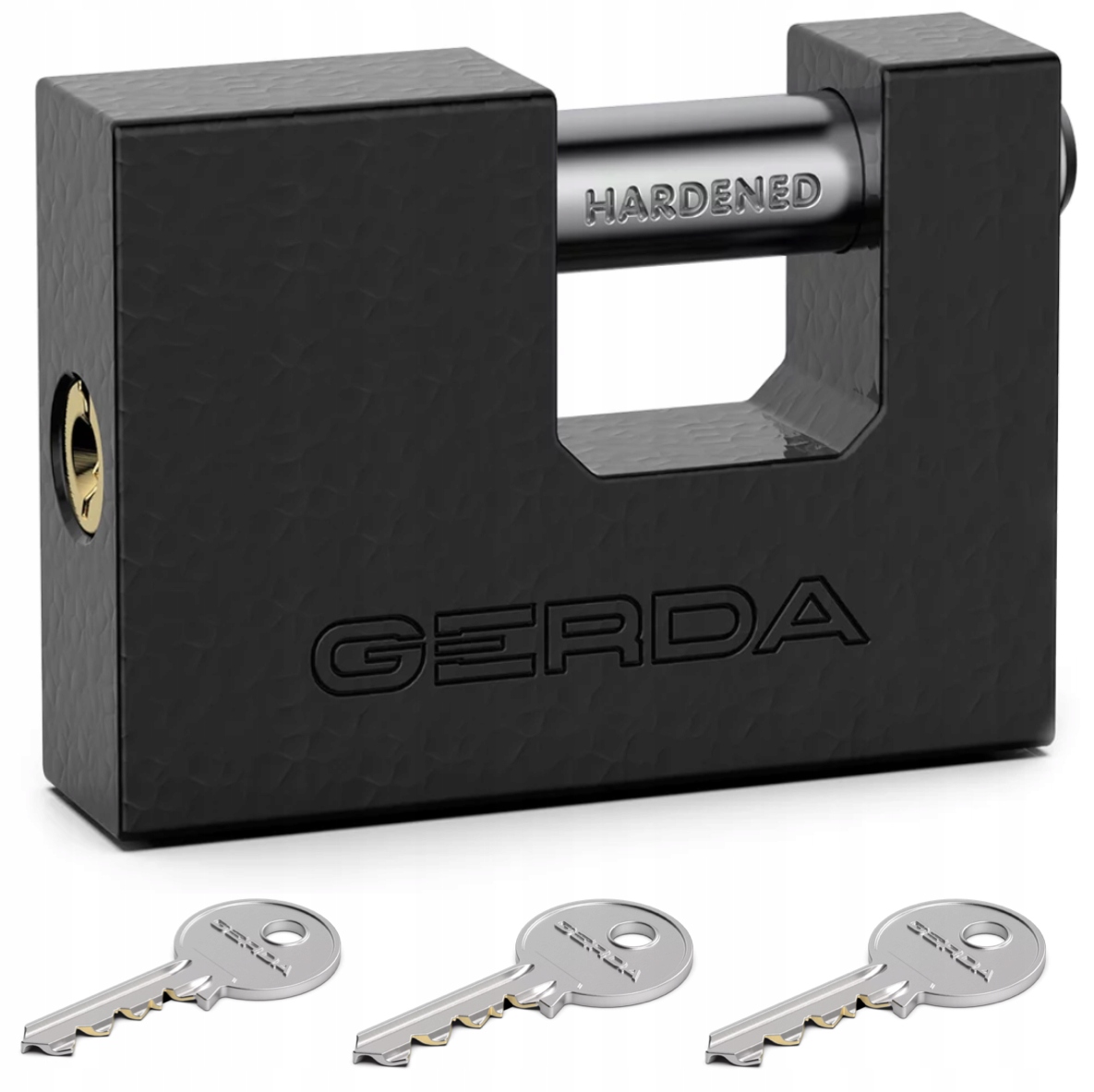 

Kłódka Trzpieniowa Gerda 60 Żeliwna Atest 3 Klucze