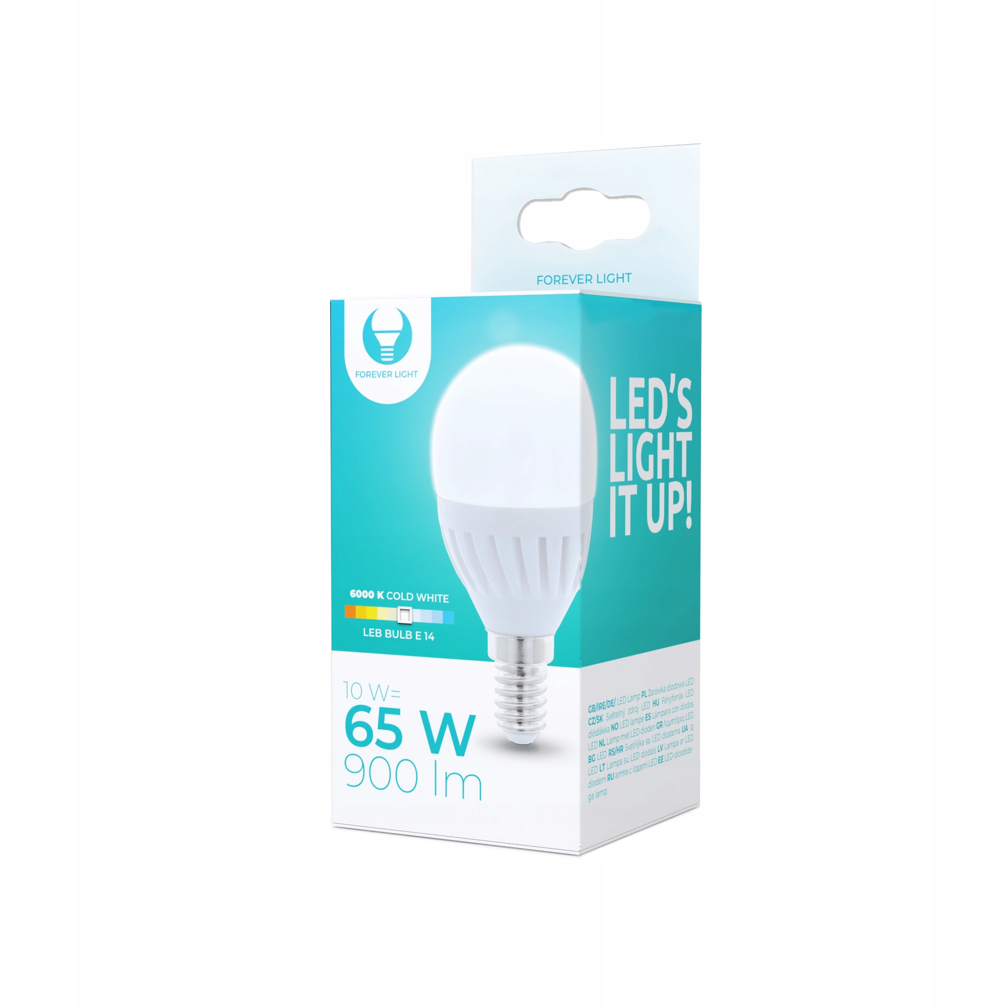 

Żarówka Led E14 10W 900lm zimna kulka Moc