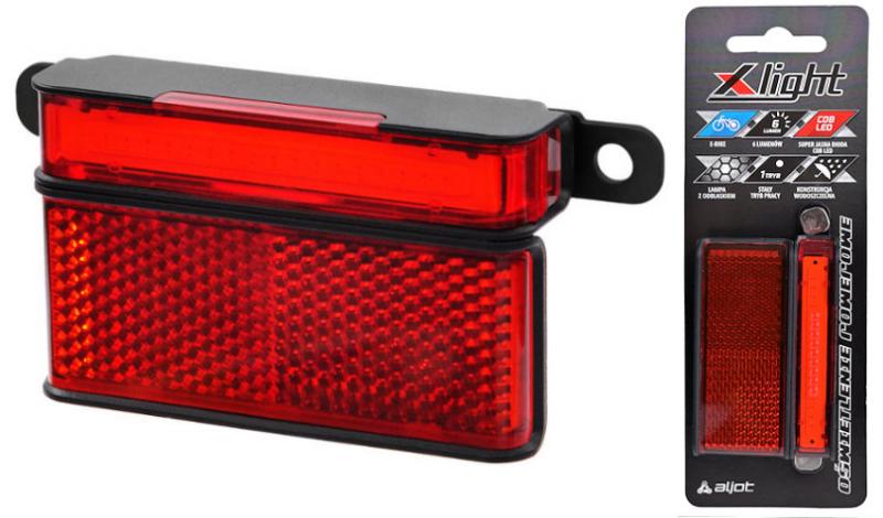 

Mocna Lampka Rowerowa X-light Na Bagażnik JY-6228E