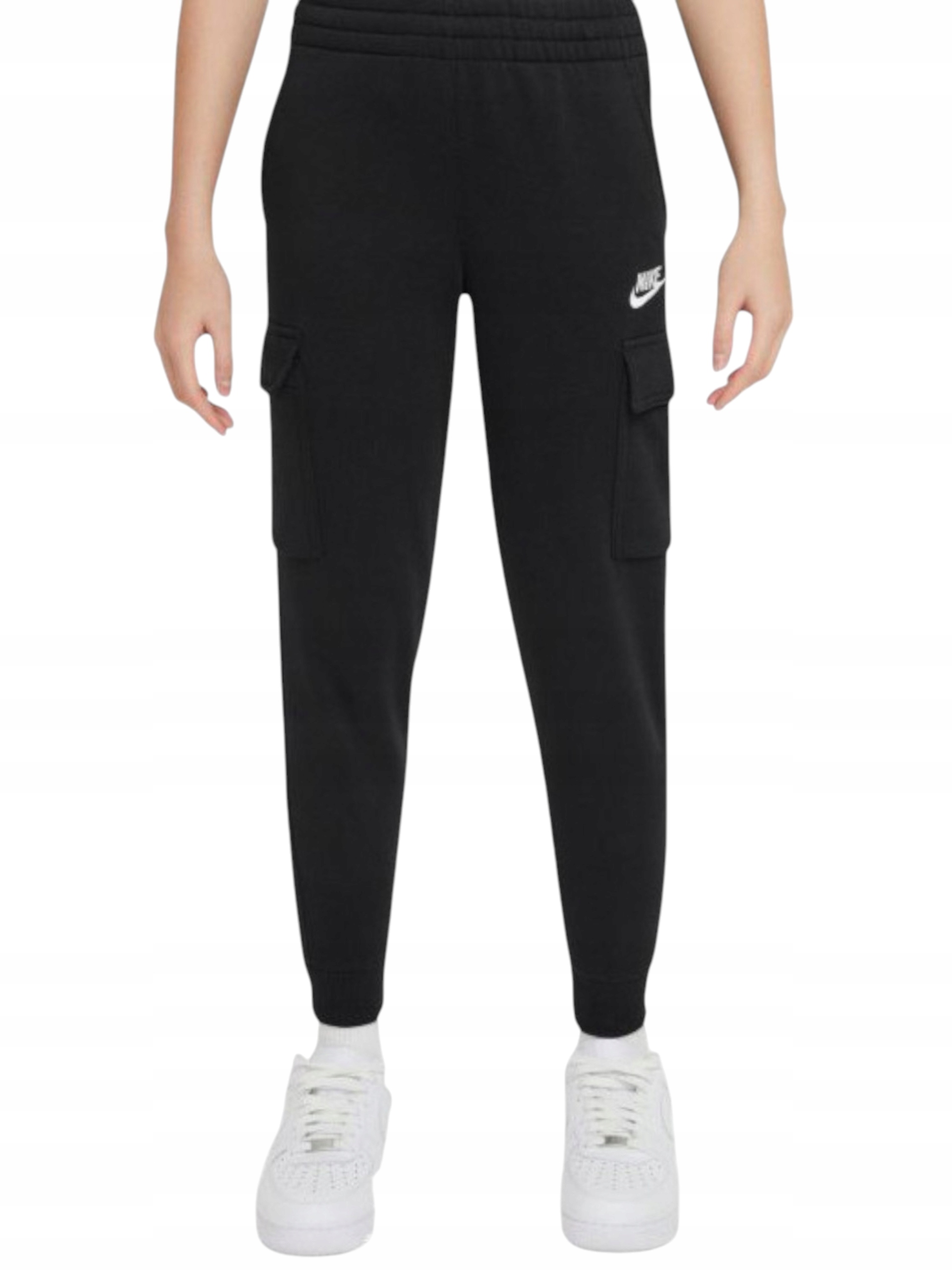 Spodnie chłopięce joggery ocieplane Nike K Nsw Club Flc Crgo Pnt Lbr